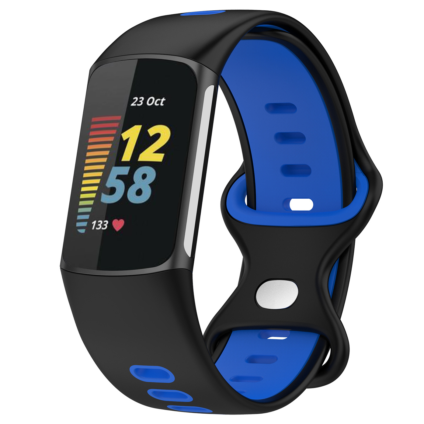 Fitbit Charge 5 Doppel Sportarmband - schwarz blau