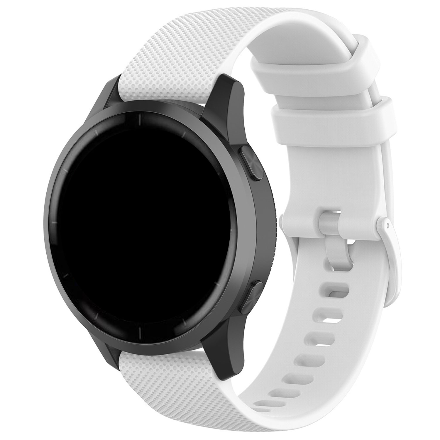 Samsung Galaxy Watch 5 Pro Silikon Armband mit Schnalle - weiß