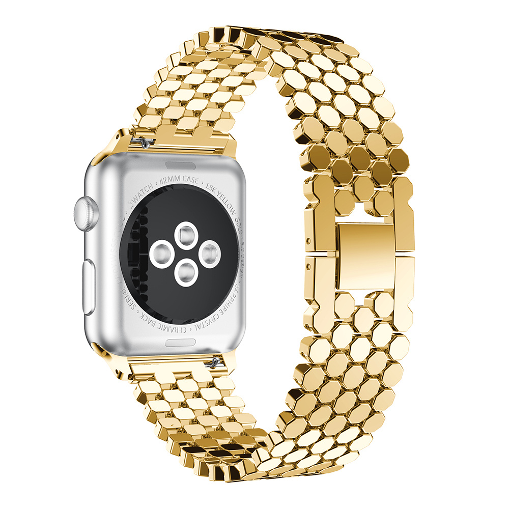 Apple Watch Fisch stahl Gliederarmband - Gold