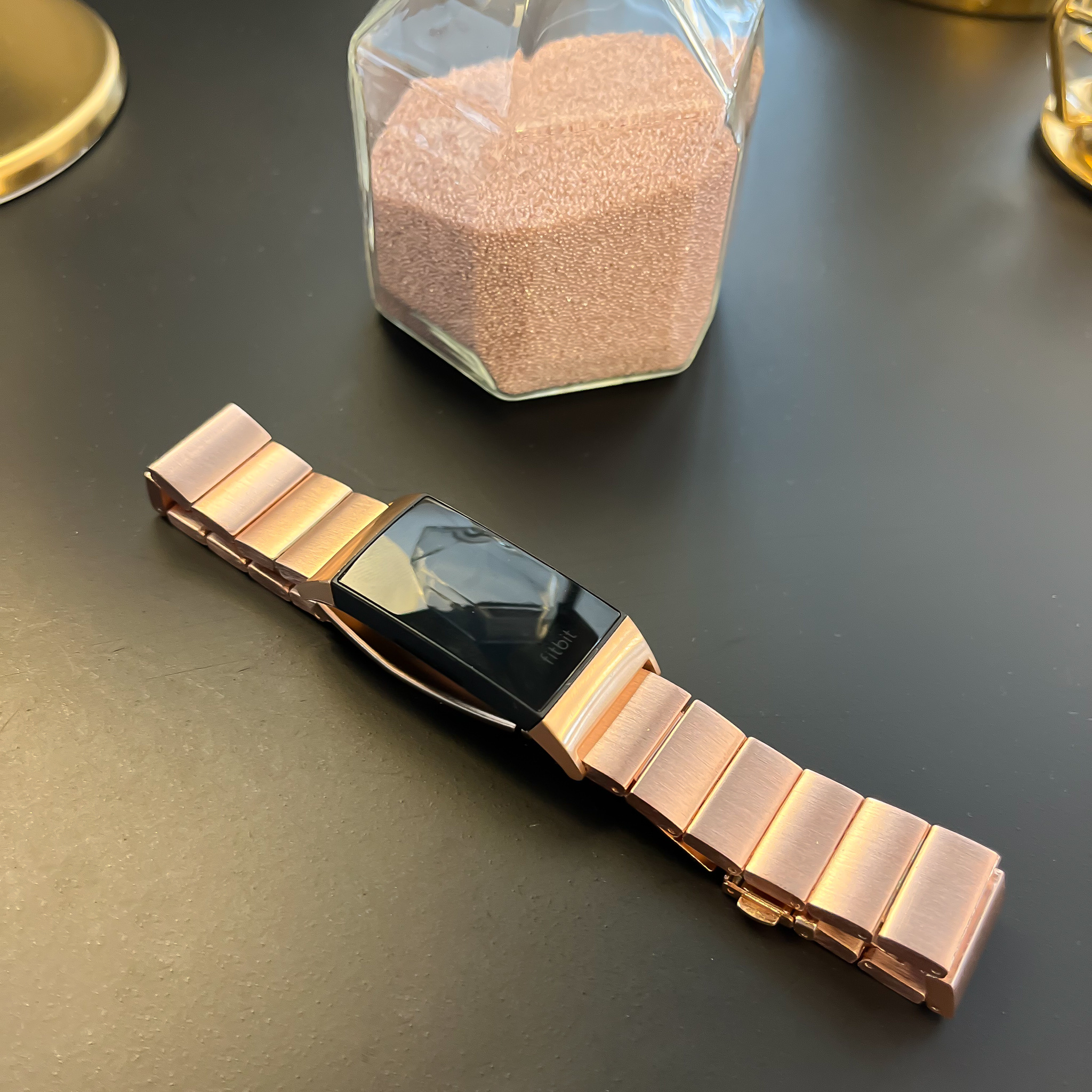 Fitbit Charge 3 & 4 Stahlgliederarmband - rose gold