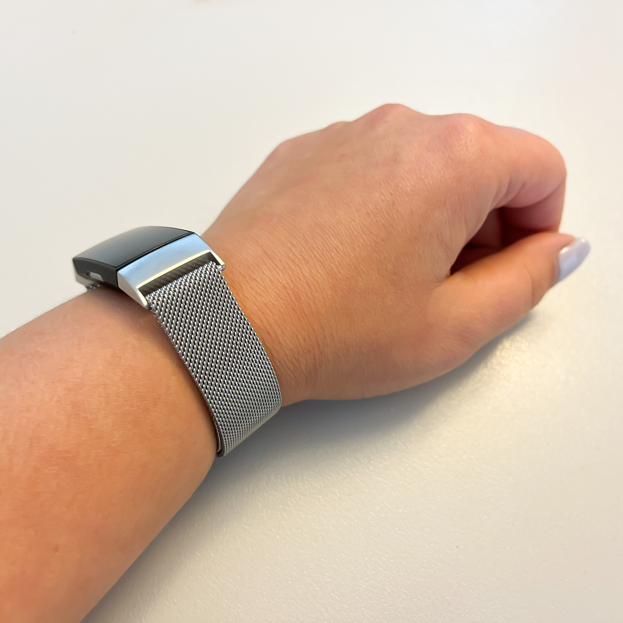 Fitbit Charge 3 & 4 Milanaise Armband - silber