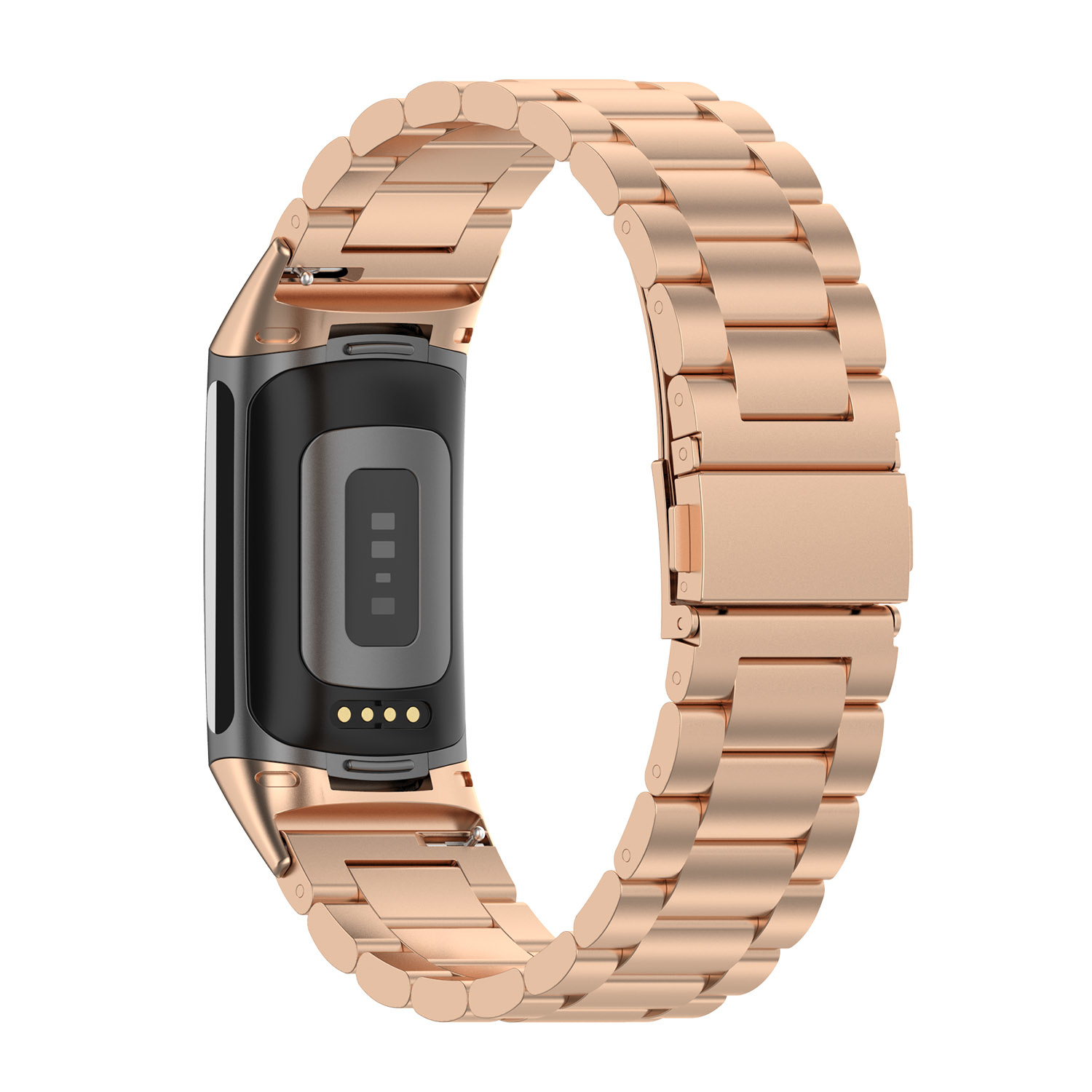 Fitbit Charge 5 Perlen stahl Gliederarmband - rose gold