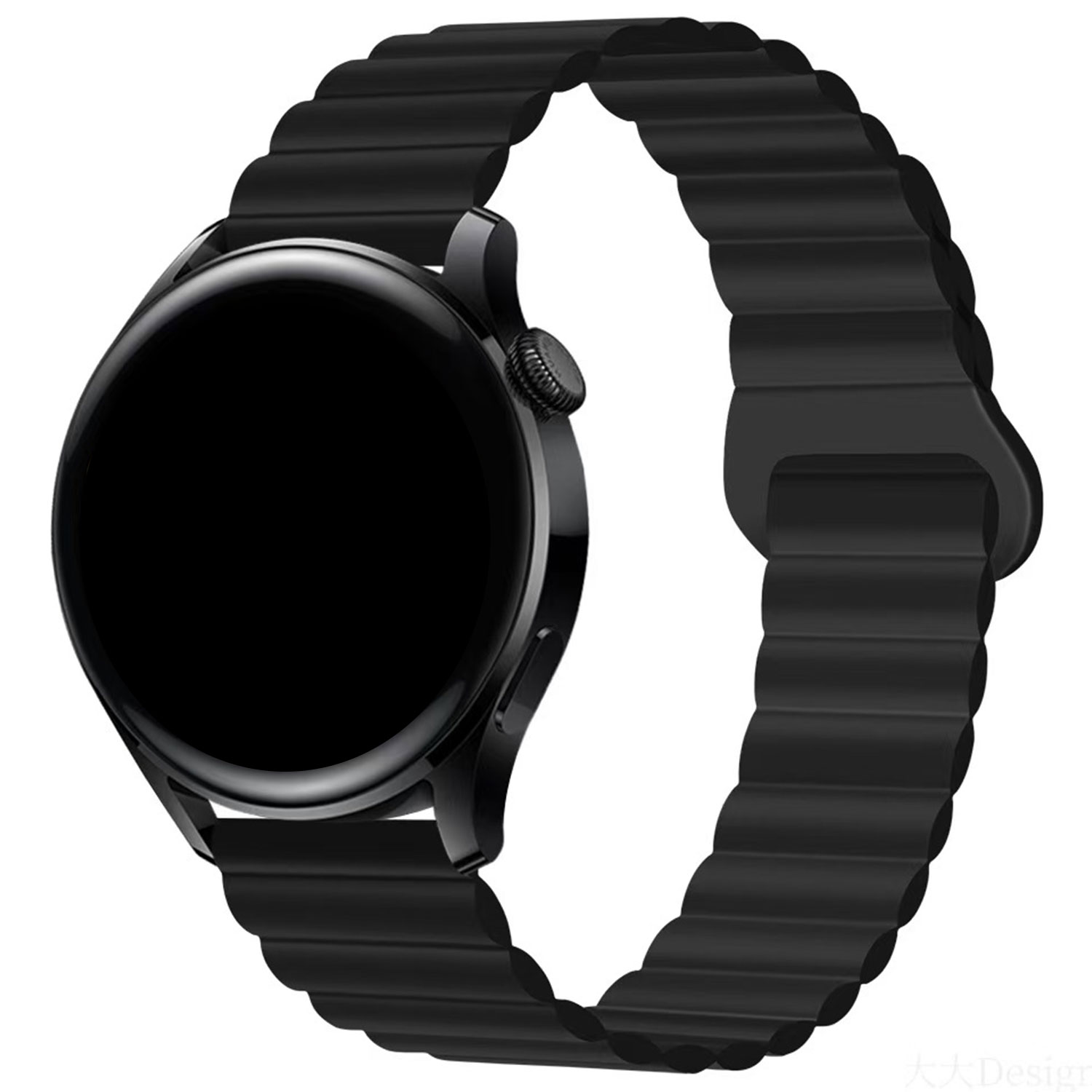 Samsung Galaxy Watch 6 Classic magnetisches Silikonband - schwarz