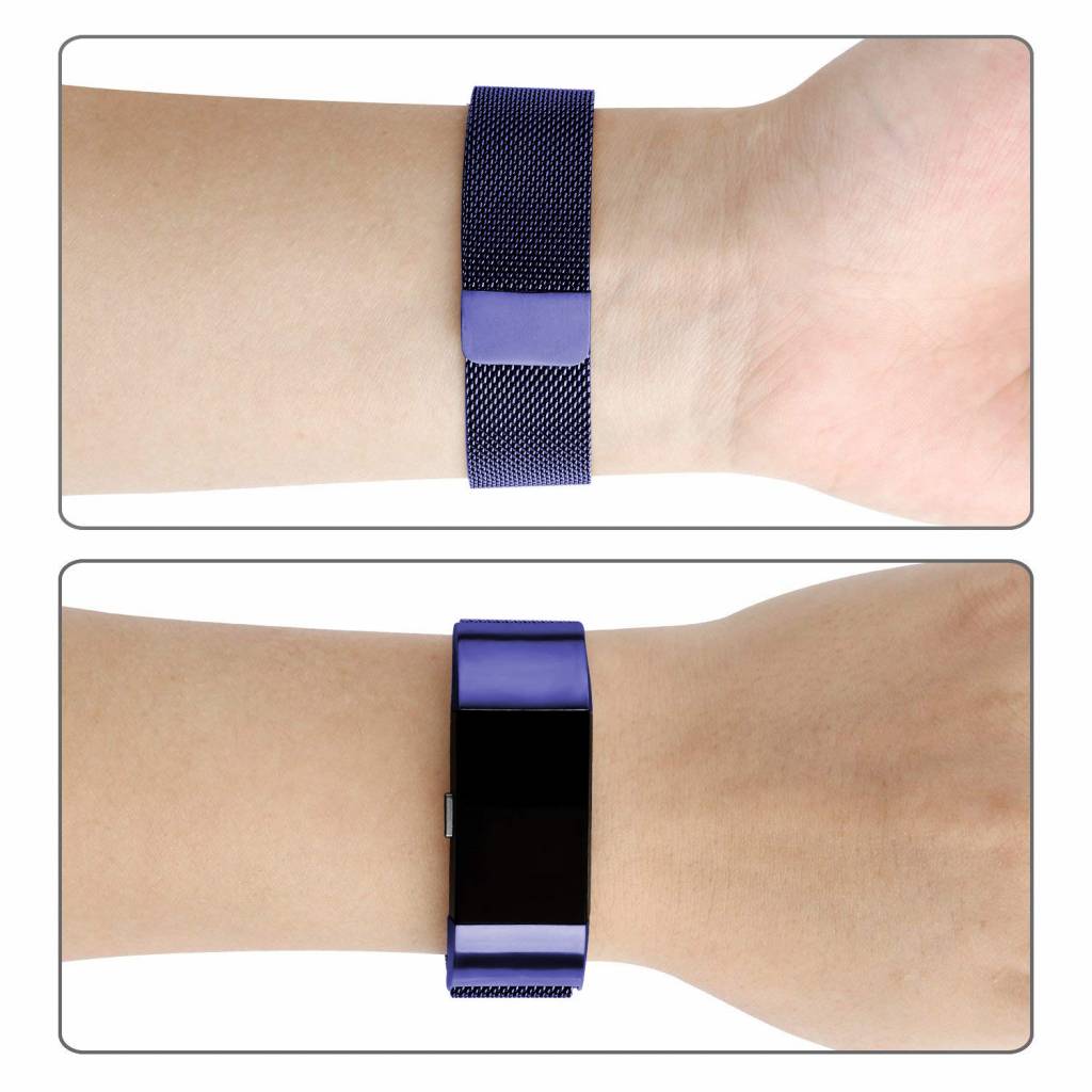 Fitbit Charge 2 Milanaise Armband - blau