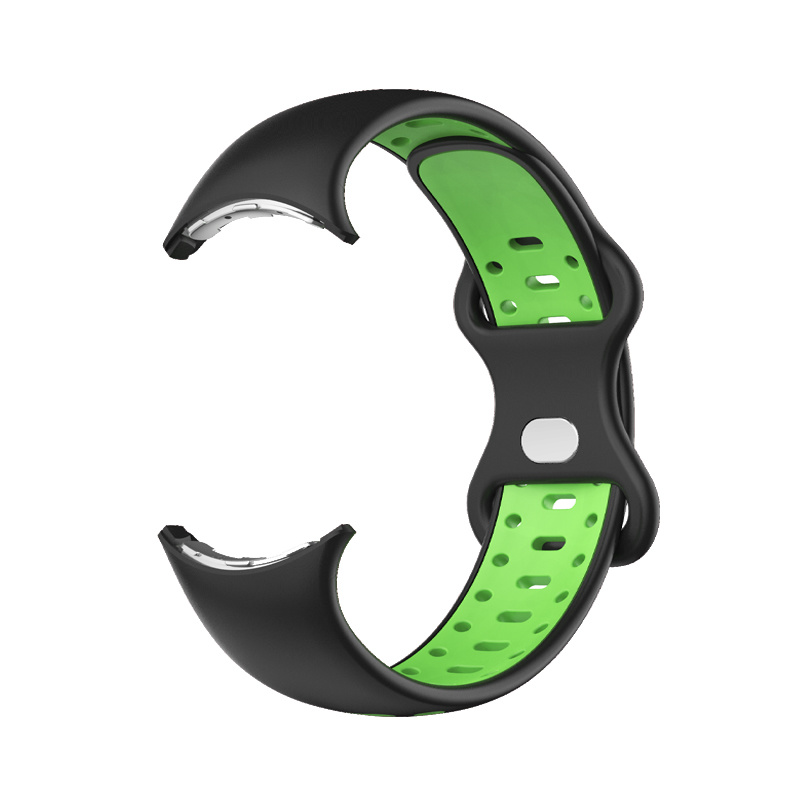 Google Pixel Watch Doppel Sportarmband - schwarz grün