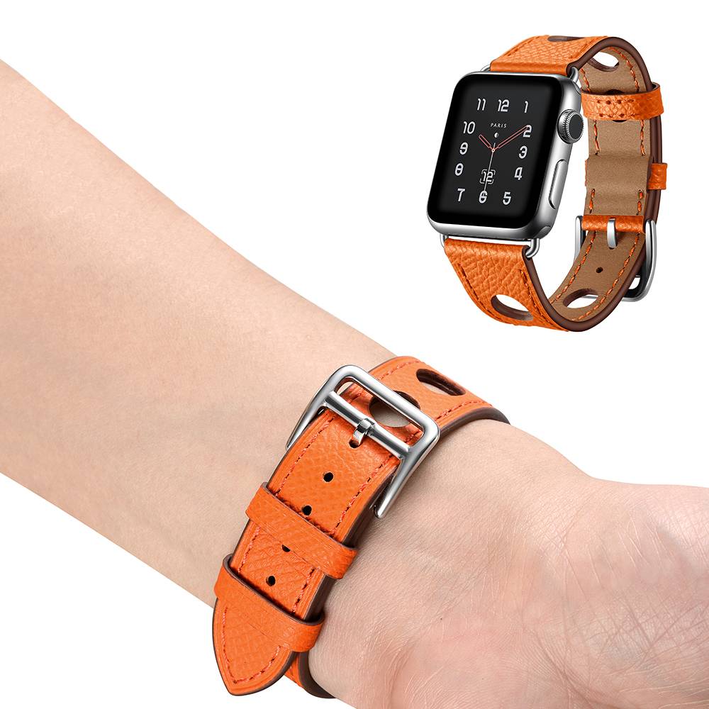 Apple Watch hermes Lederarmband - orange