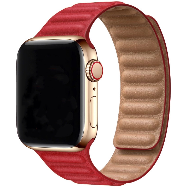 Apple Watch Solo Loop Lederarmband - rot