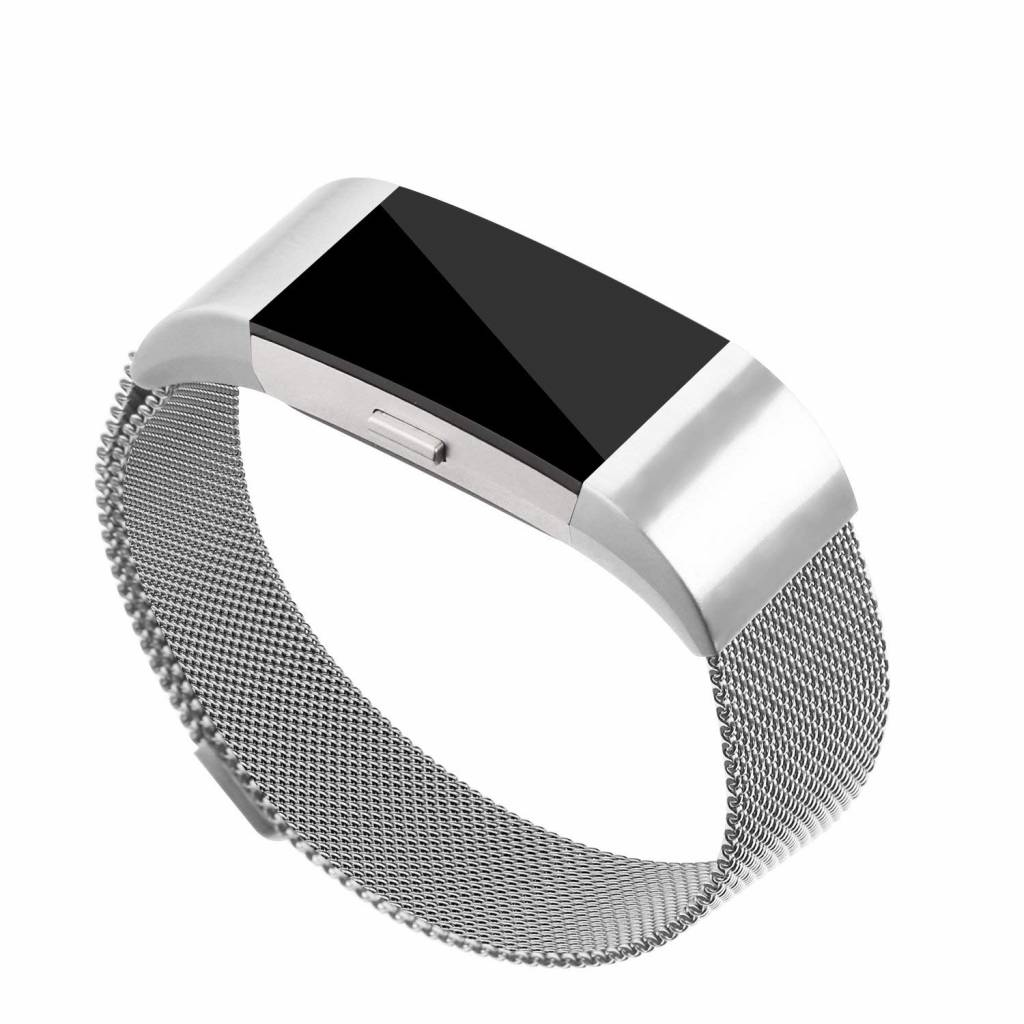 Fitbit Charge 2 Milanaise Armband - silber