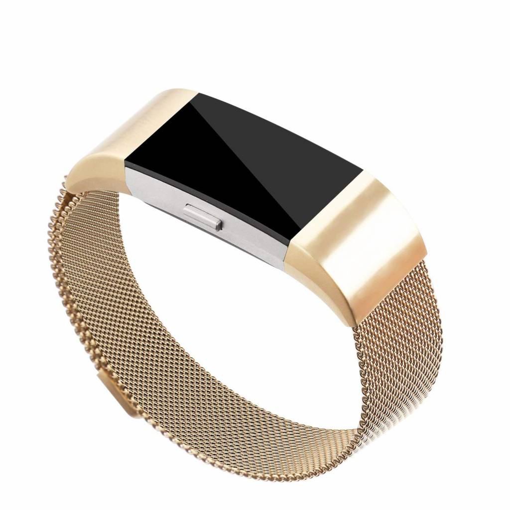 Fitbit Charge 2 Milanaise Armband - gold