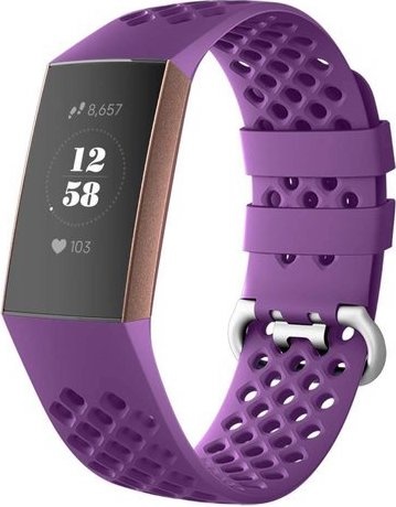 Fitbit Charge 3 & 4 Sport Point Armband - dunkel lila