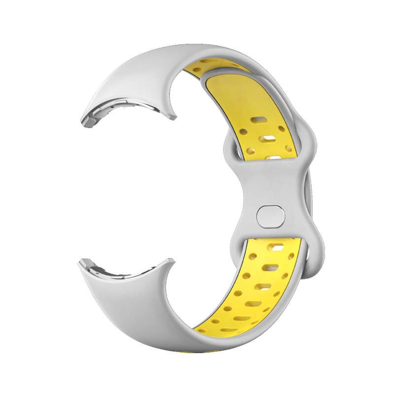 Google Pixel Watch Doppel Sportarmband - grau gelb