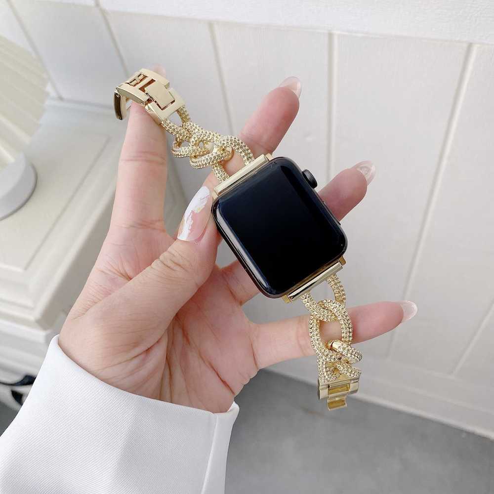  Apple Watch Stahl Gliederarmband Chain - Gold