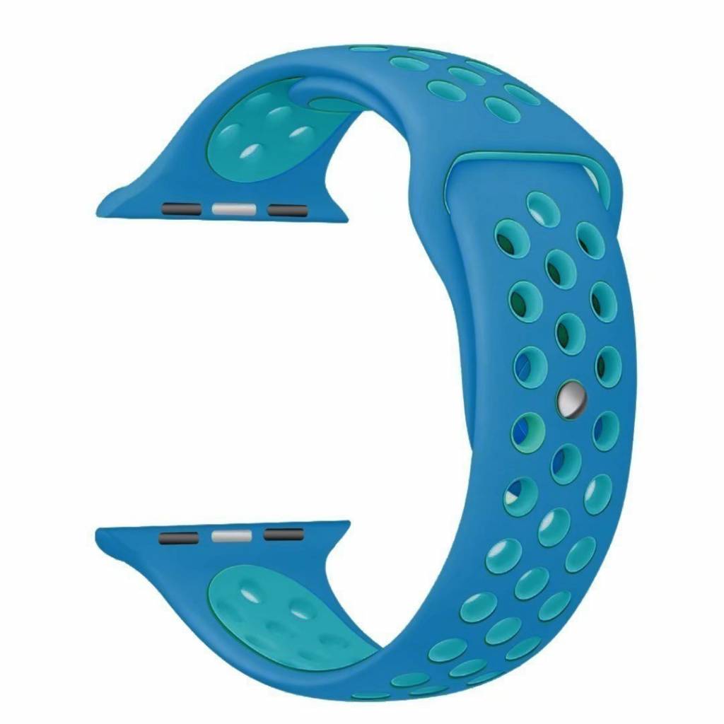 Apple Watch Doppel Sportarmband - blau hellblau