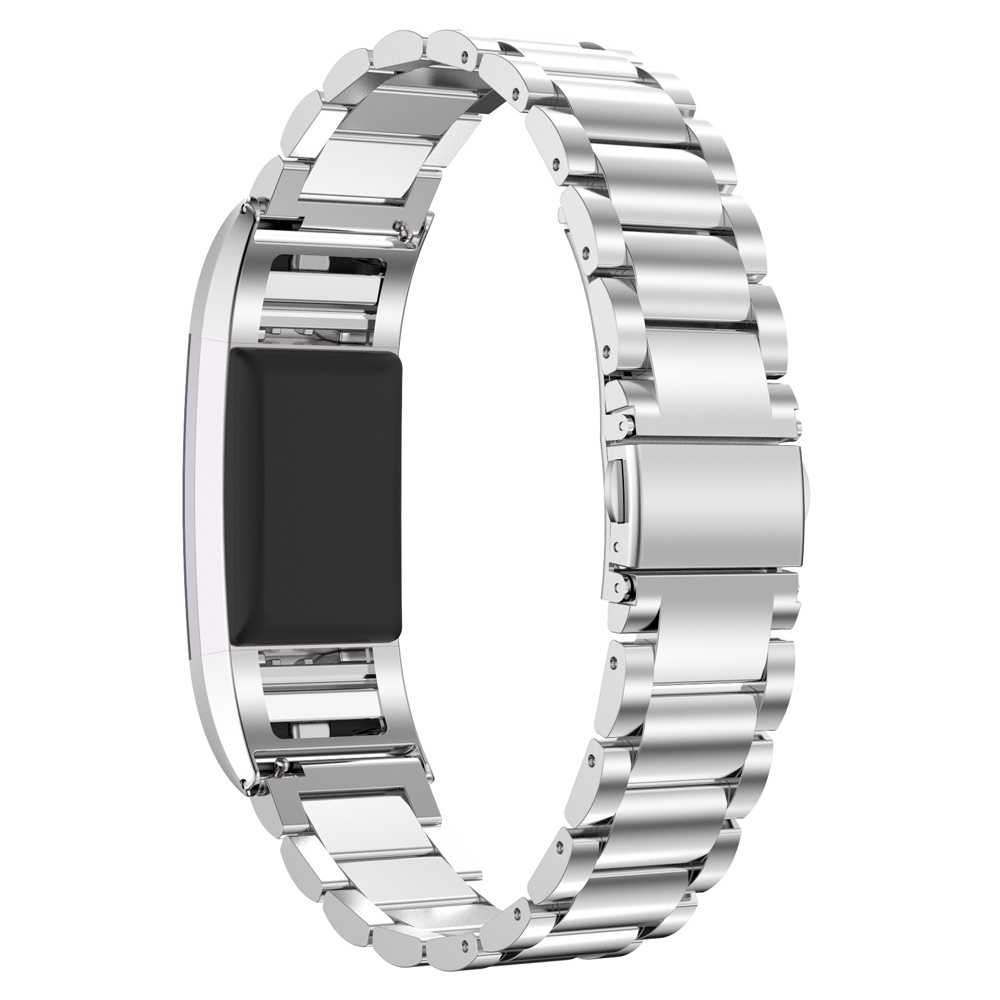 Fitbit Charge 2 Perlen stahl Gliederarmband - Silber