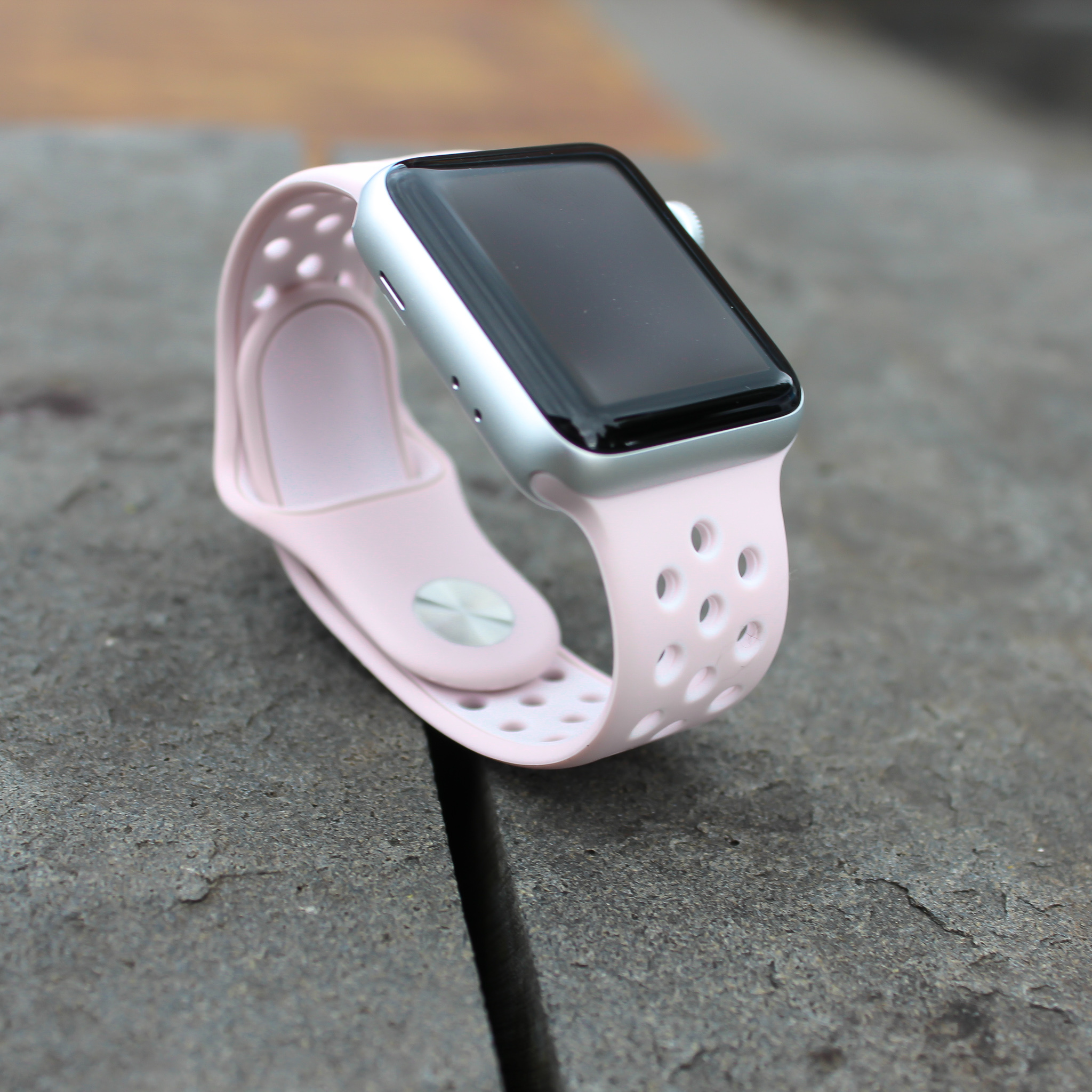 Apple Watch Doppel Sportarmband - hellrosa rosa