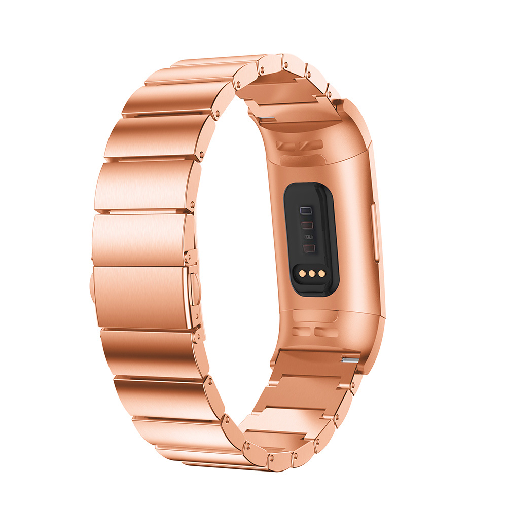 Fitbit Charge 3 & 4 Stahlgliederarmband - rose gold