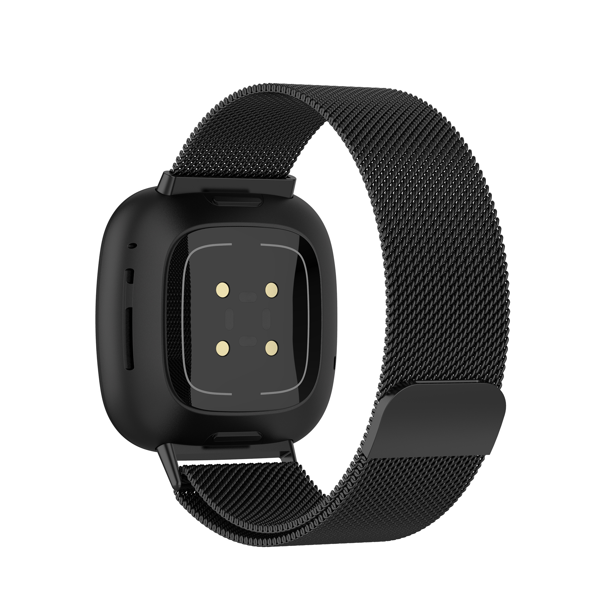 Fitbit Versa 3 / Sense Milanaise Armband - schwarz