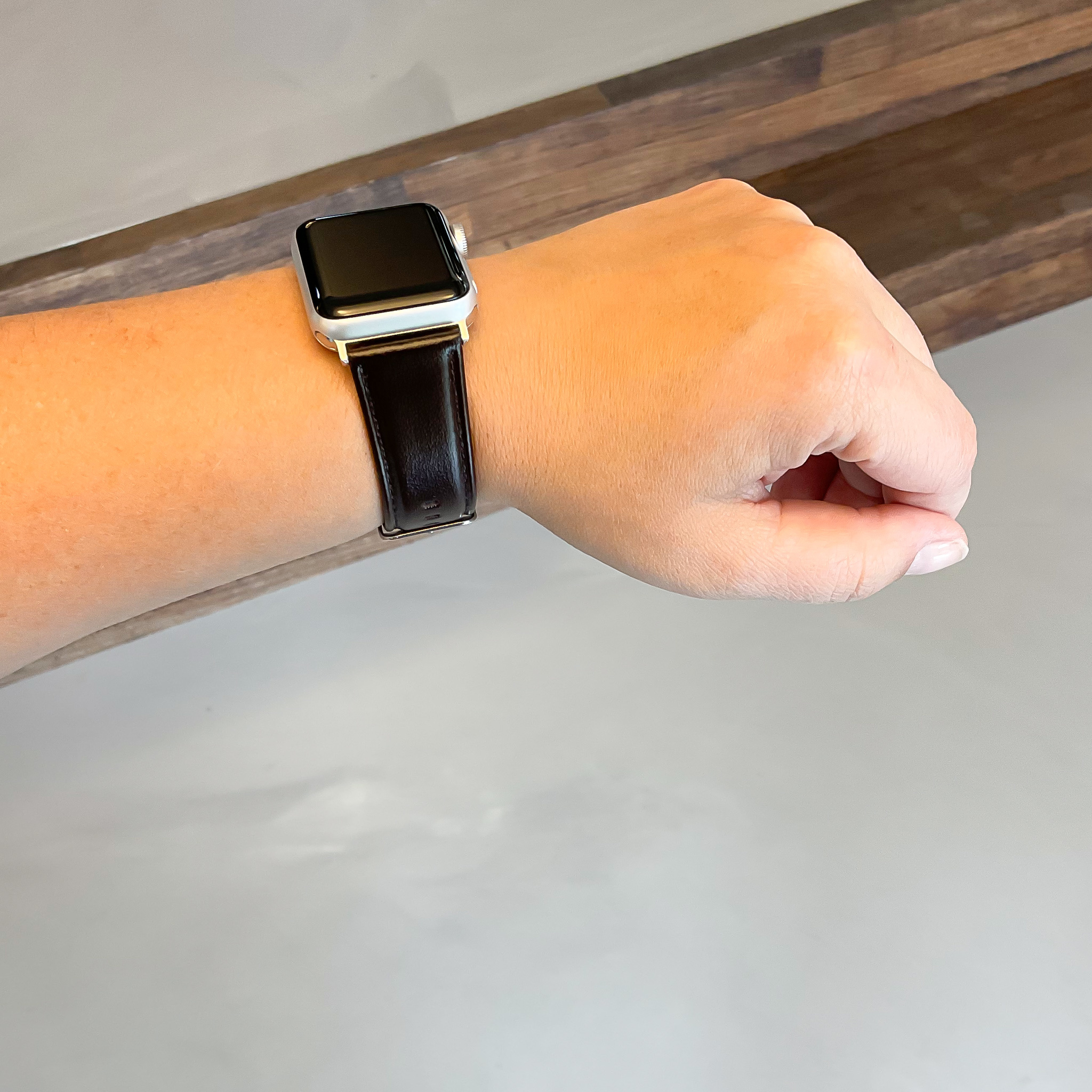 Apple Watch genuine Lederarmband - dunkelbraun