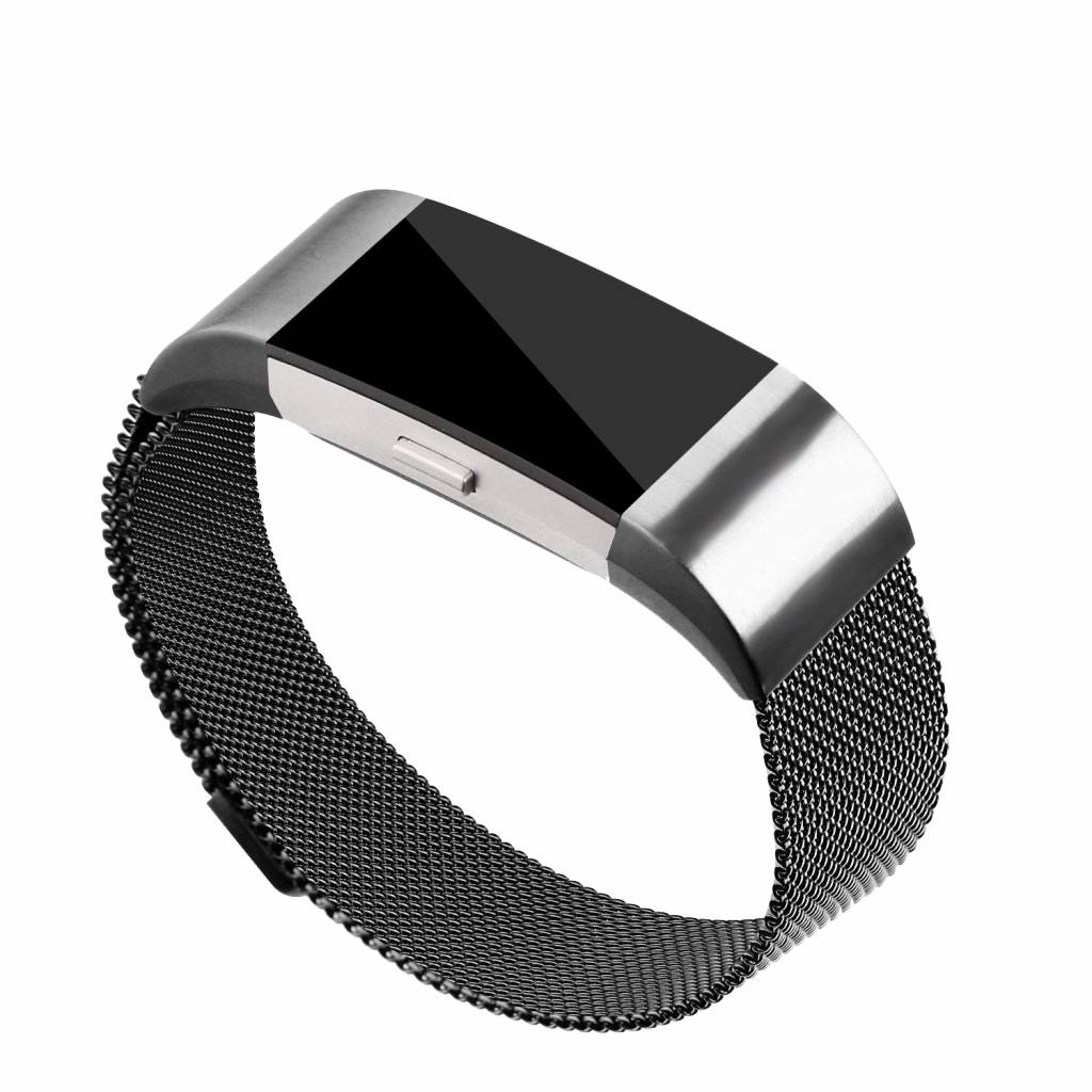 Fitbit Charge 2 Milanaise Armband - space grey