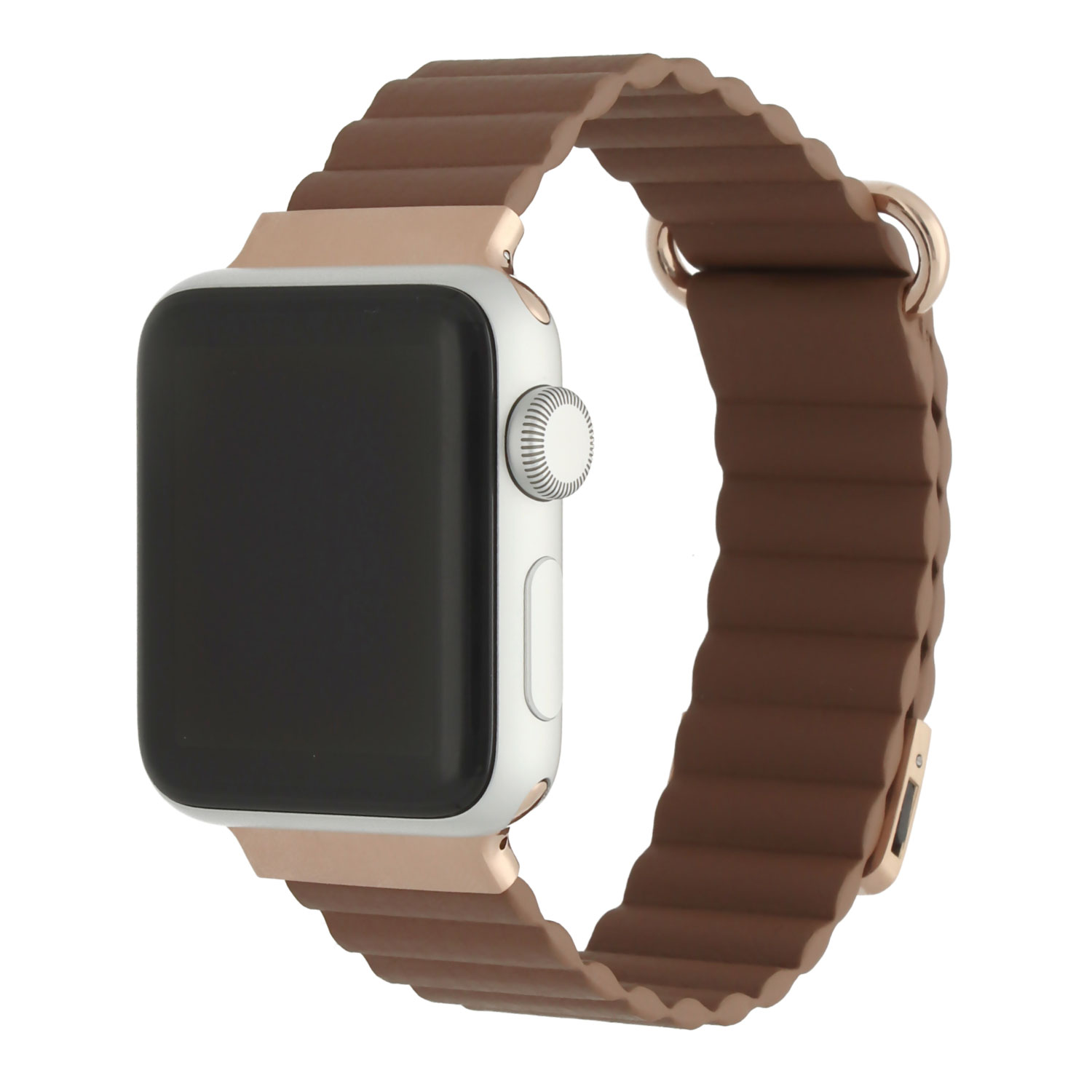  Apple Watch Leder Magnet Magna Band - Braun