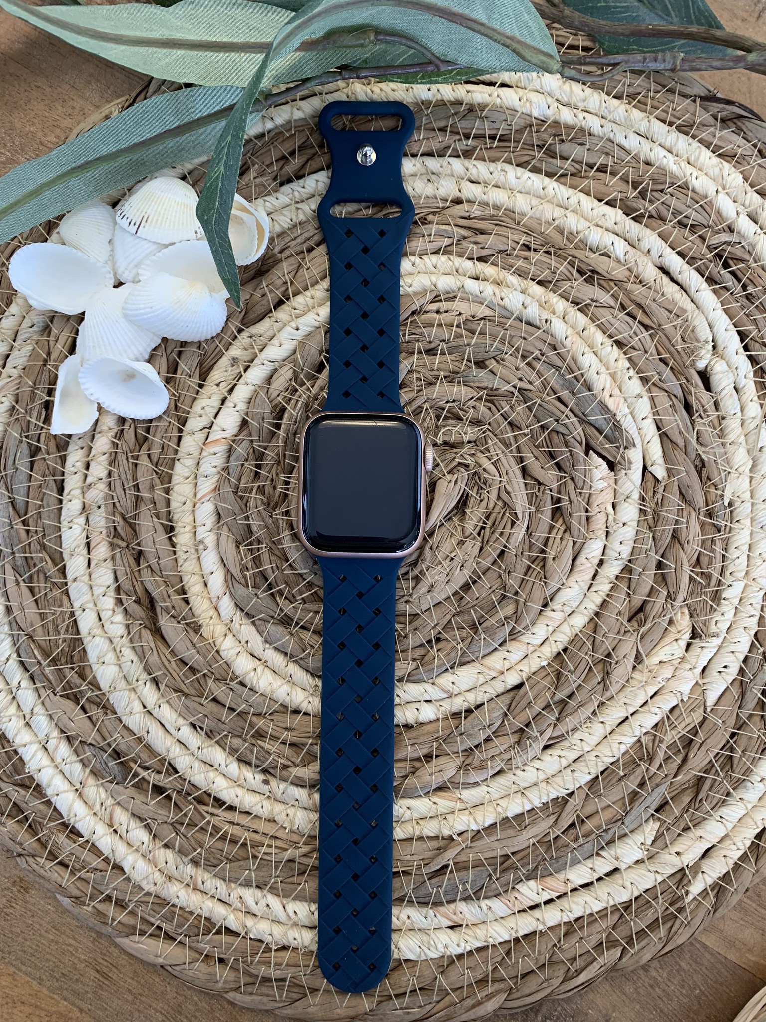 Apple Watch geflochtenes Sportarmband - dunkelblau
