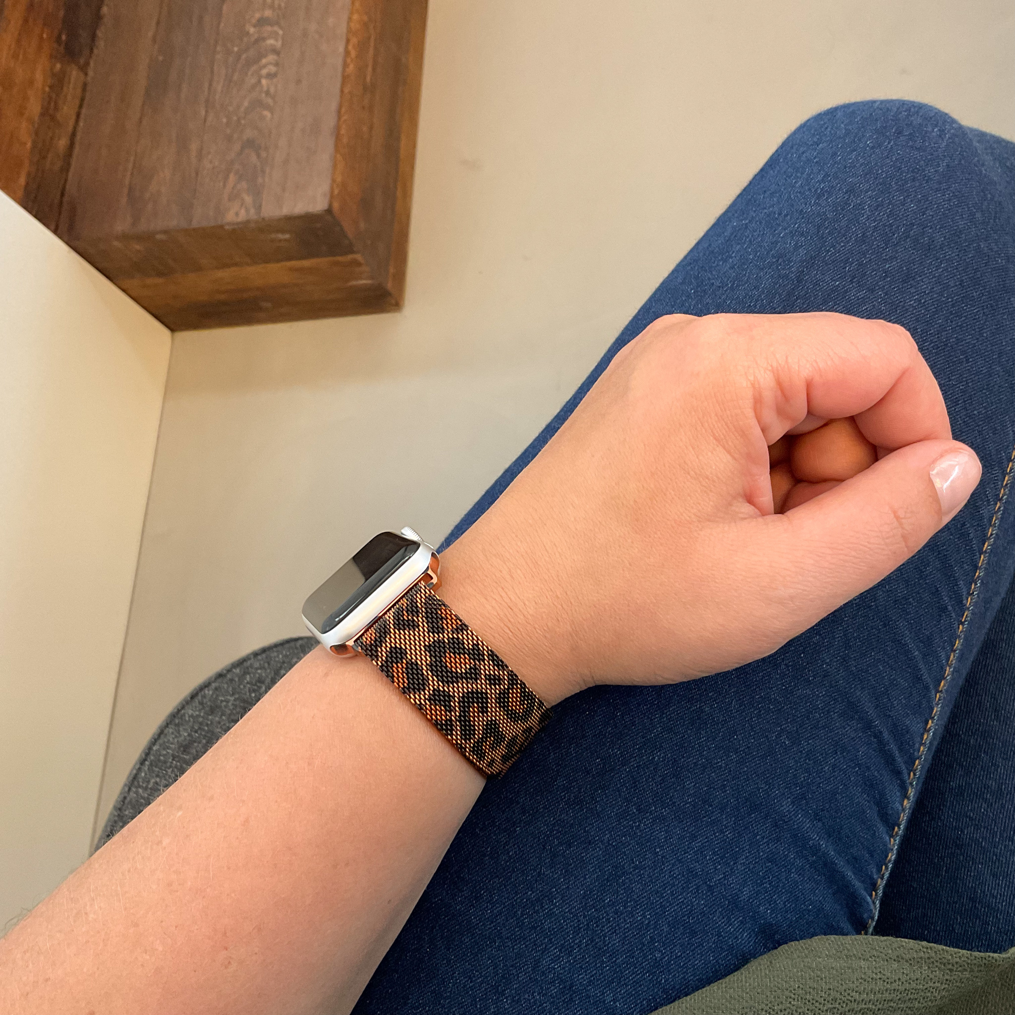 Apple Watch Milanaise Armband - leopard