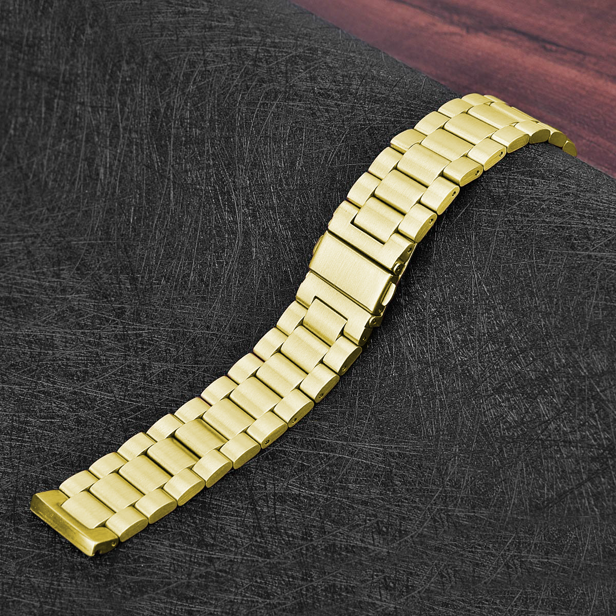 Fitbit Versa Perlen stahl Gliederarmband - gold