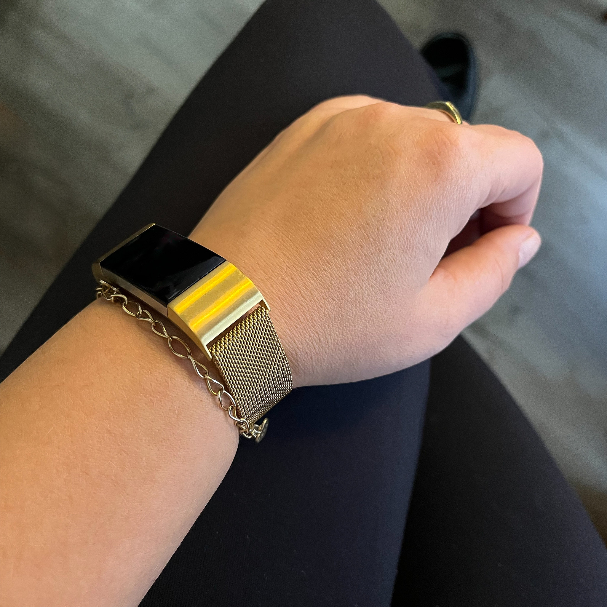 Fitbit Charge 2 Milanaise Armband - gold