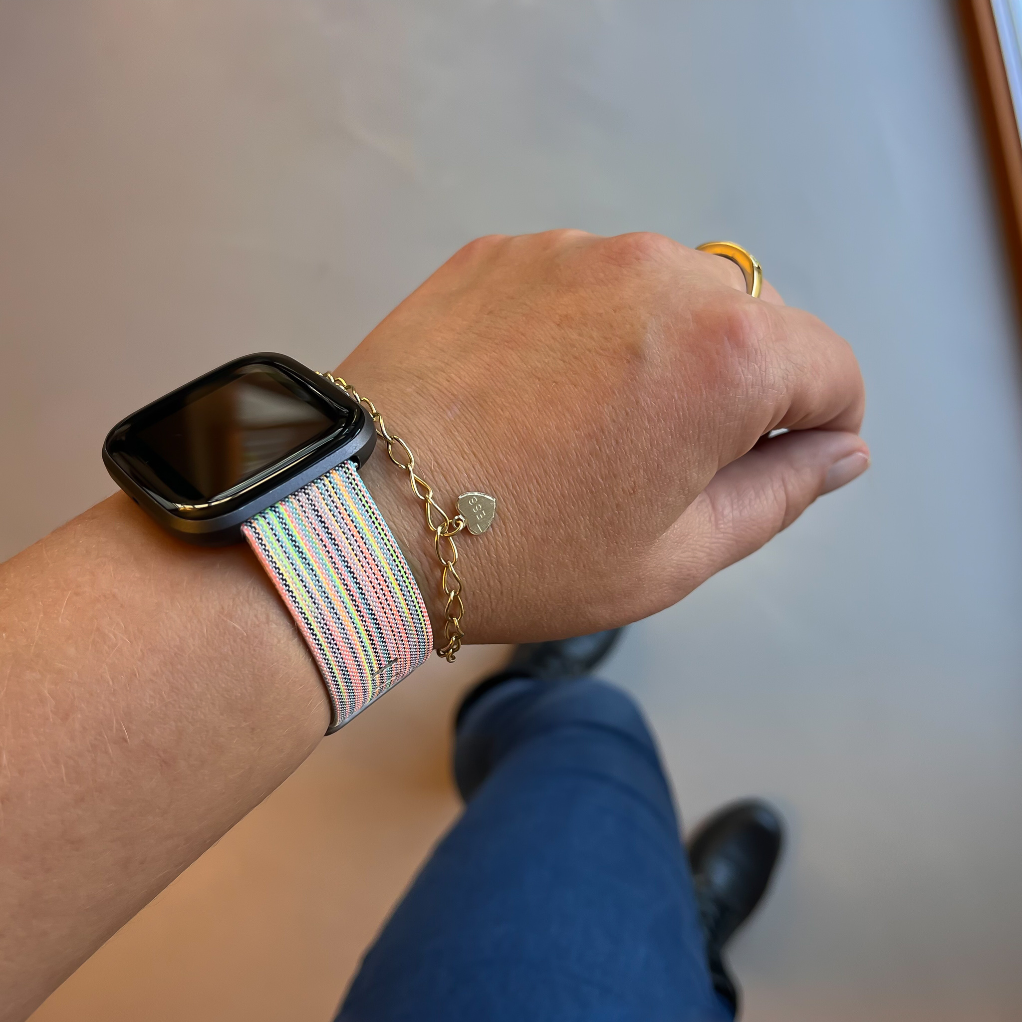 Fitbit Versa Nylon Schnallenband - bunt