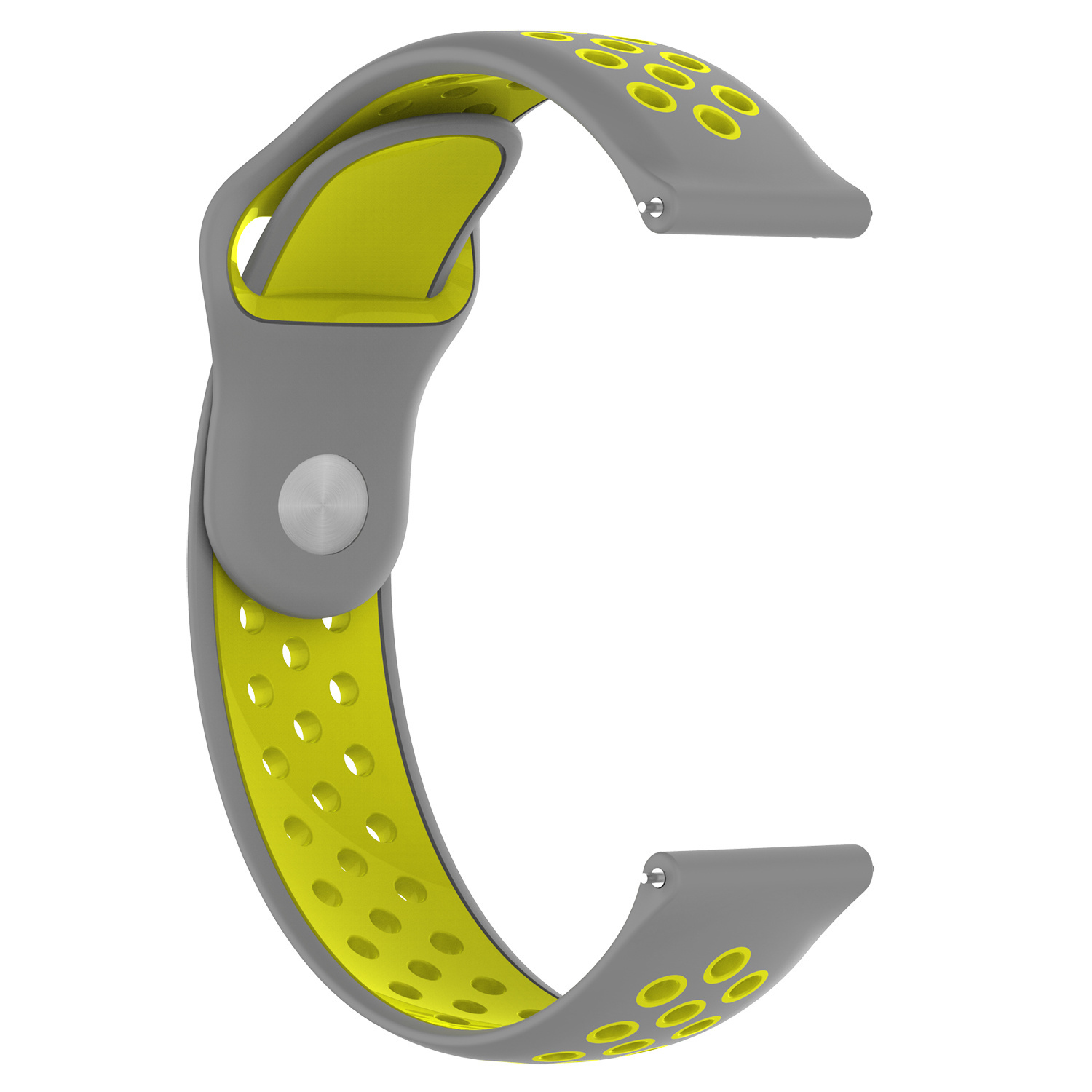 Samsung Galaxy Watch Doppel Sportarmband- grau gelb