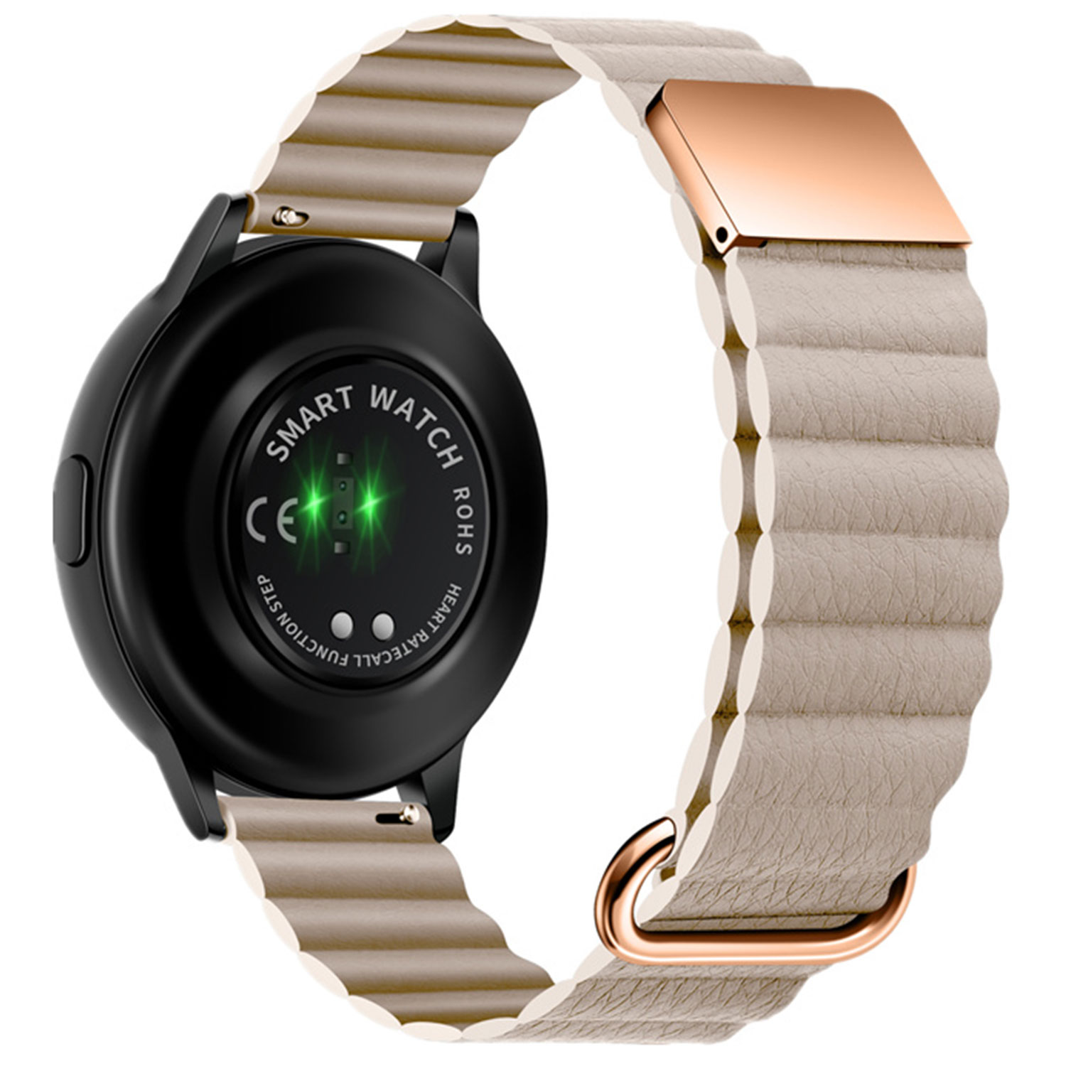 Samsung Galaxy Watch 6 Classic magnetisches Lederarmband - Khaki